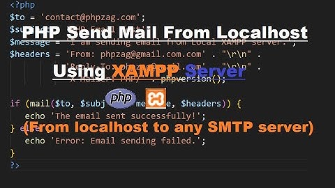 How to send mail in PHP from localhost using XAMPP server | PHP Tutorial in Hindi