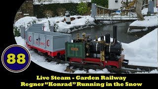 Garden Railway - Trains in the Snow - Live Steam - Regner Konrad