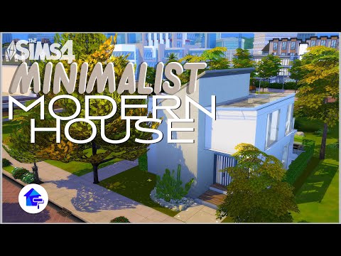 Minimalist Modern House (Stop Motion Build) NO CC | The Sims 4 Interior Home Decorator | Reighn