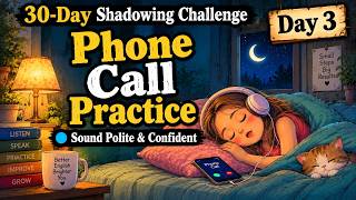 Real Life English Phone Conversations 📞  Day 3  Shadowing English Speaking Practice  Speak English News