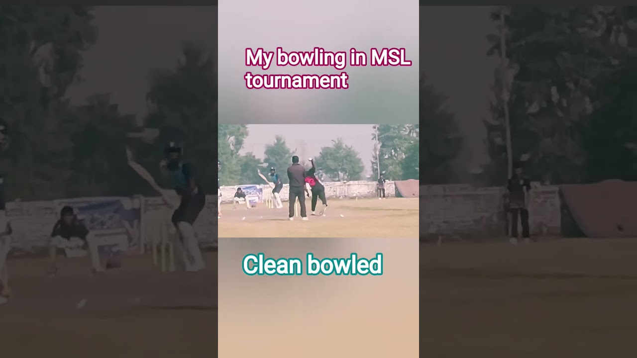 Bowling in MSL tournament match 
