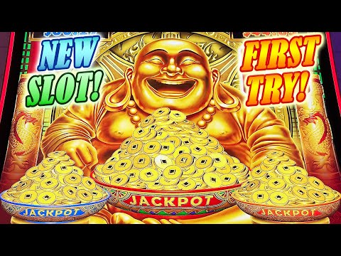 NEW Grand Buddha Link Slot! First Attempt, 3 Bonuses, Wheel Spins and Free Games at South Point!