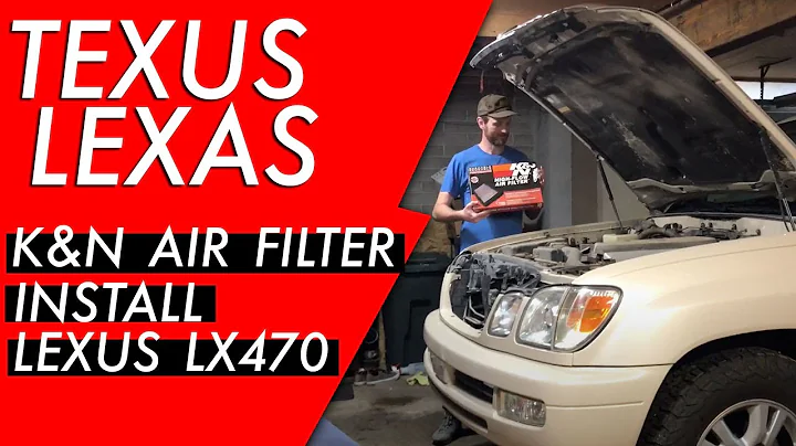 How to install a K&N air filter on a Lexus LX470 | Toyota Land Cruiser | 100 Series