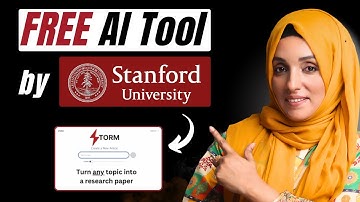 FREE AI Tool to Write a Research Paper/ Thesis | Storm by Stanford University