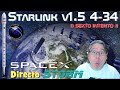 ¡Sexto intento 😱 de lanzamiento de la misión Starlink v1.5 4-34 de SpaceX! 🚀