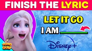 Finish The Lyrics Disney Edition | Most Popular DISNEY PRINCESS Songs #2👸🎵 | Music Quiz