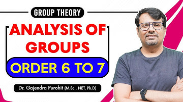 Group Theory | Special Properties Of Groups Of Order 6 To 7 - Concepts and Example By GP Sir