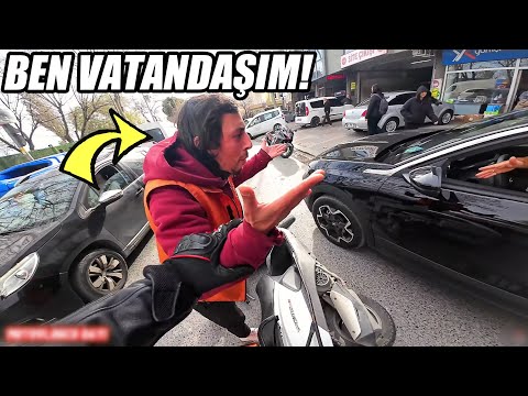 Polis Motorcuya Çarptı! Motorcu Çok Sinirlendi! Türkiye'de Yaşanan Motorcu Olayları!