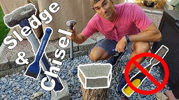 How to Cut Concrete Landscaping Blocks by Hand