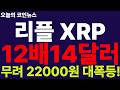 ※긴급속보※ [리플 XRP] 초대박!!! 70% 폭락을 버티고, 22,000원 깬다!!! 클래리티법안 경사났다!!! 1,200% 14달러 초고속 랠리!!! 와 미쳤네..