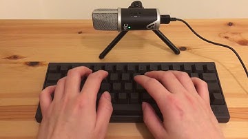Happy Hacking Keyboard Pro 2 typing sound (60 fps)