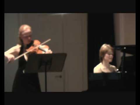 Brahms sonata for violin and piano op.108 (1), d minor Anna Markova, Oksana Svekla LIVE