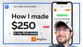 How I made $250 in the first week of my new AI app (no code case study)