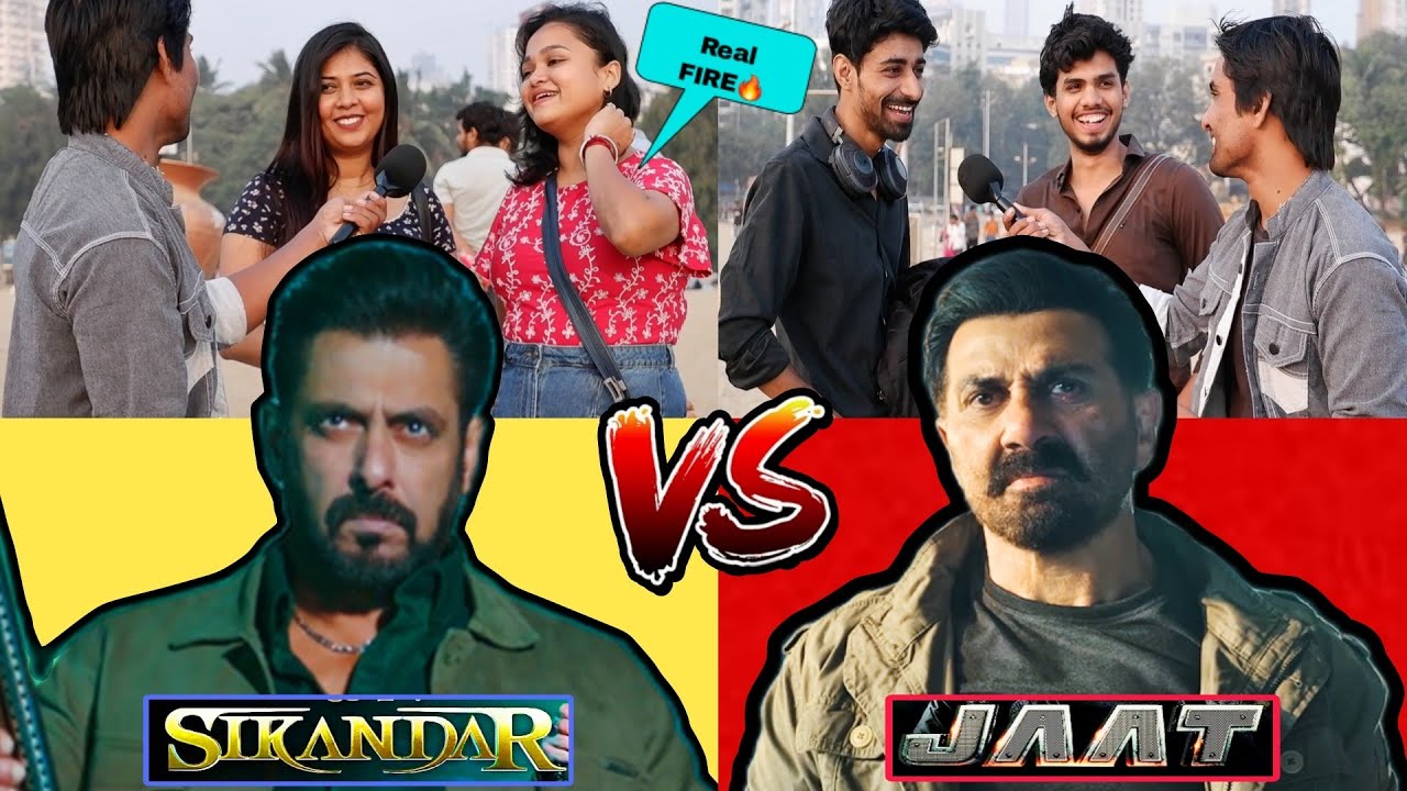 Which One Will Be Bigger Hit Jaat VS Sikandar | public reaction | salman khan vs Sunny Deol trailer