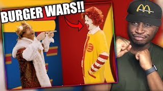 FAST FOOD RAP BATTLE! | ERB: Ronald McDonald vs The Burger King Reaction!