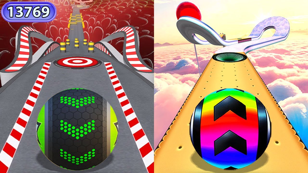 🌈Going Balls Funny Fails 13769 Hard Levels VS Temple Rolling Balls,Rollance Ball,Super Rolling Balls