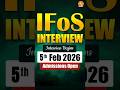 IFoS Interview Begins 5th Feb|  Join Vajiram and Ravi's IFoS Interview Guidance Programme
