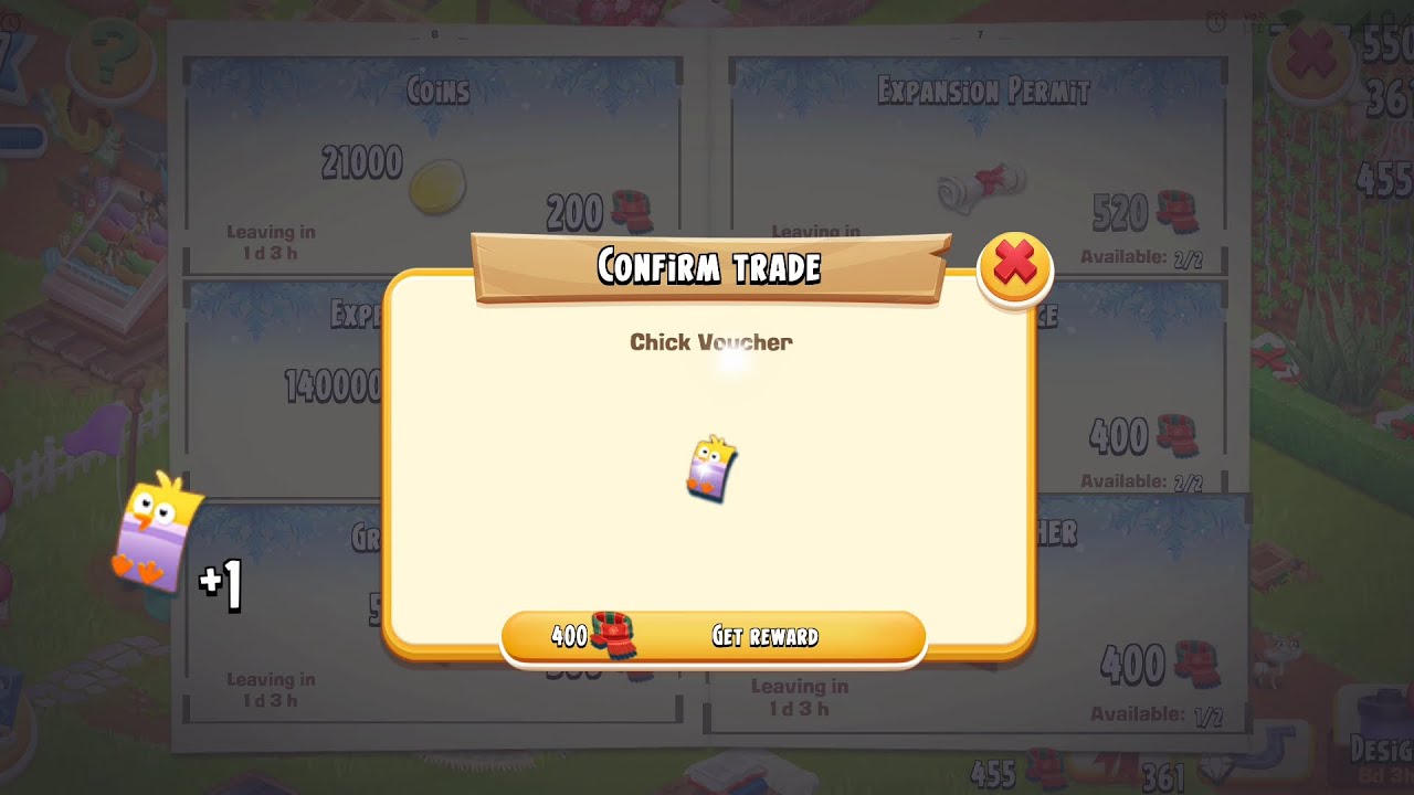 New Level in Hay Day | 2 Chick Voucher | 3 Expansion Permit #hayday #new 