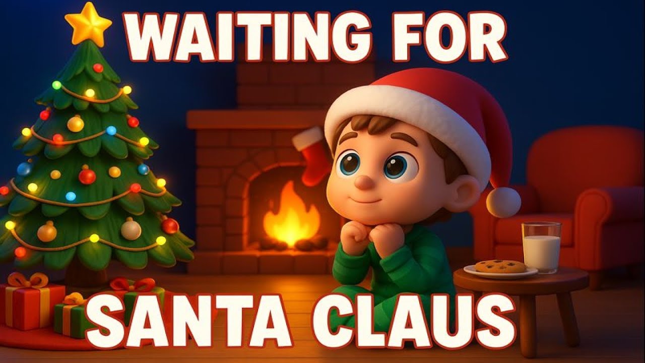 Waiting for Santa Claus | Christmas Song for Kids — 3D Animated Santa ...