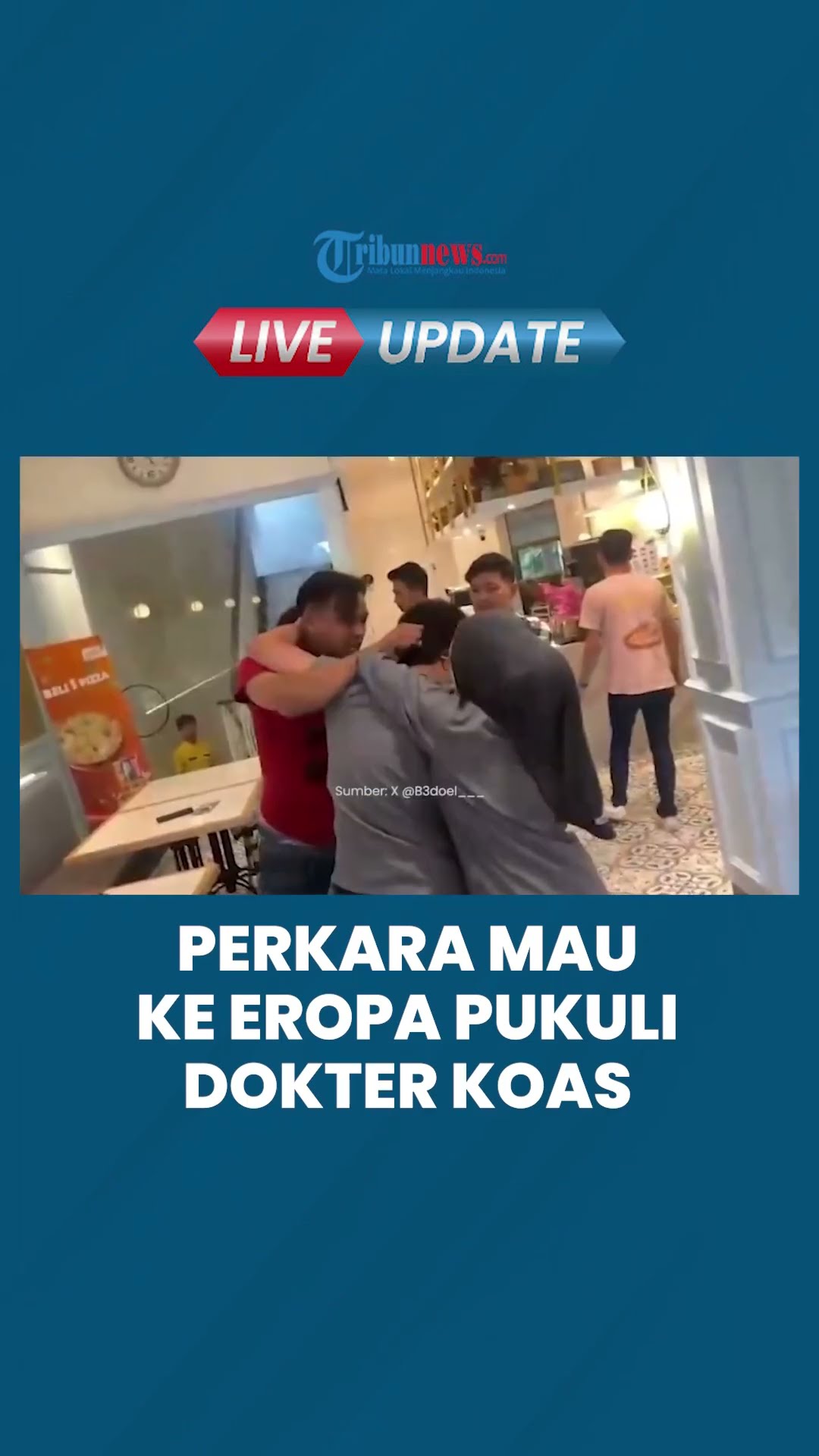 Koas Senior Dipukuli Gara-gara Ortu LAP Minta Ganti Jadwal Akhir Tahun, Diduga Mau Liburan ke Eropa