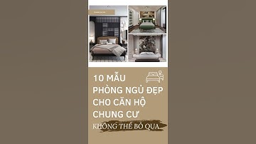 10 Mẫu Phòng Ngủ Đẹp Cho Căn Hộ Chung Cư #Trondecor #short #thietkephongngu #thietkenoithat