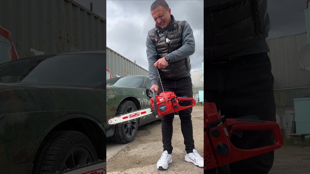 Бензопила CanFly запуск 