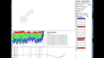 "HTML5 Genetic Algorithm 2D Car Thingy" evolves flight