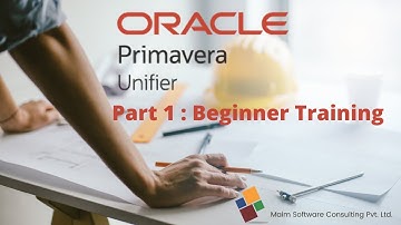 Part A Primavera Unifier Administrative Boot Camp Training