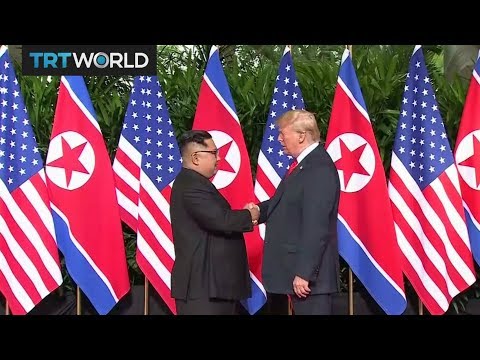 Trump and Kim meet in Singapore
