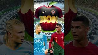 Ronaldo vs halaand [Guess the jersey for ronaldo and halaand 2] #football #shorts