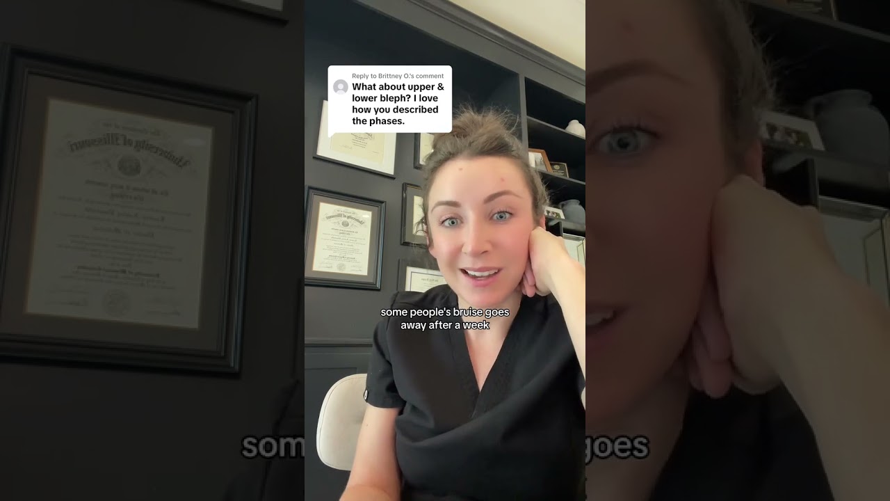 Downtime after a blepharoplasty