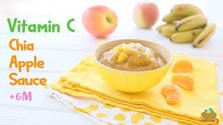 Vitamin C Applesauce with Chia Seeds to Boost Immune System +6m