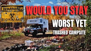 SHOCKING FIND - SOMEONE DISTROYED THIS CAMPSITE