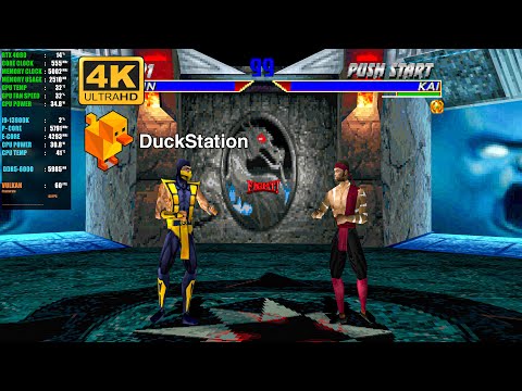 Mortal Kombat 4 PC Gameplay DuckStation 4K 60FPS Configuration PS1 Emulator 2024