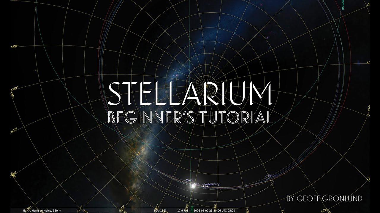 Stellarium Beginner Tutorial - YouTube