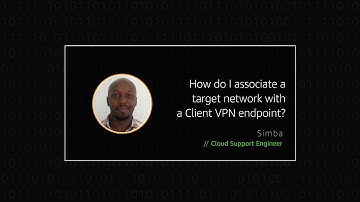 How do I associate a target network with a Client VPN endpoint?