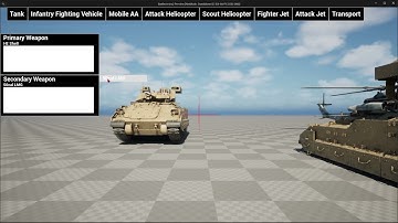 Battleseries: Refactored | Vehicle Customization Menu Prototype v4.0