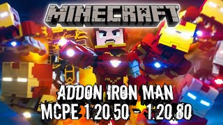 Addon Iron Man MCPE 1.20.50 - 1.20.80‼️ Ada banyak Iron Man nya!!