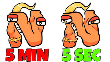 Alphabet Lore but I Draw it in 5 SECONDS vs 5 MINUTES! (A-Z)