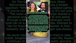 Keanu Reeves’ Quiet Kindness ❤️ Drew Barrymore Reacts #Shorts#keanureeves#drewbarrymore#kindness