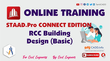 STAAD PRO TUTORIALS IN TAMIL STAAD Pro CONNECT EDITION TAMILCADD STAAD PRO ONLINE CLASS