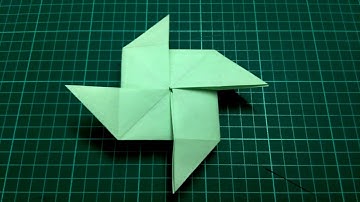 How to make origami paper pinwheel / windmill | Origami / Paper Folding Craft, Videos & Tutorials.