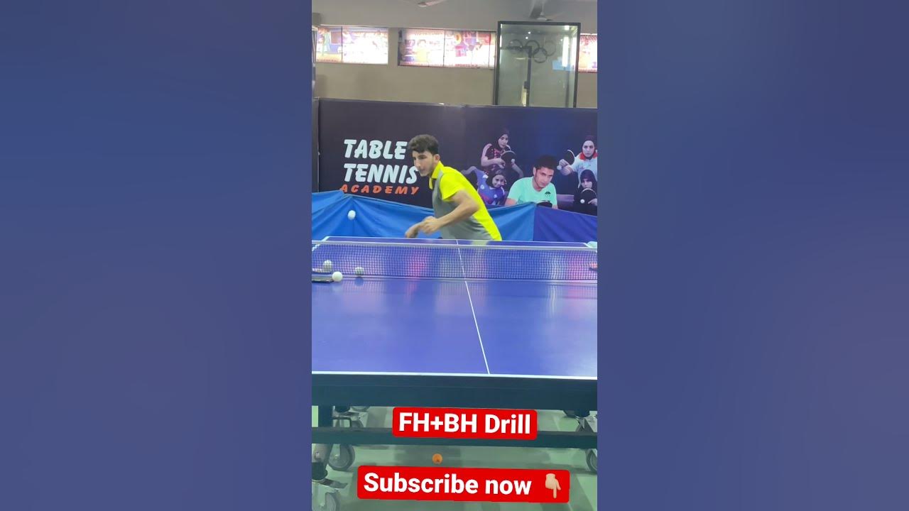 Forehand and Backhand Offensive Drill Table Tennis China YouTube