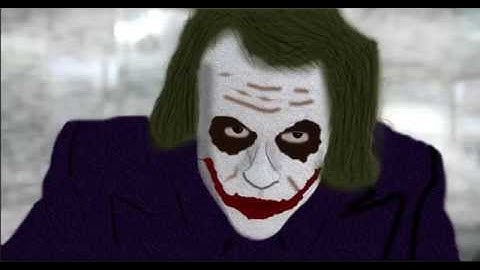 joker heath ledger digital painting process