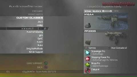 Modern Warfare 2: DyyNoMites Class Set Up Video