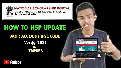 How to NSP Update Bank Account IFSC Code In Verify ll Tripura 2021
