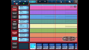 Yamaha Mobile Music Sequencer App - Demo Song on ios ipad