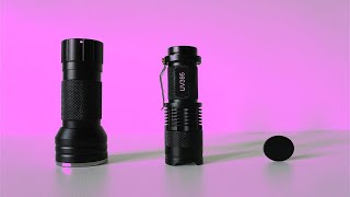 Difference between 365nm and 395nm Uv Flashlights