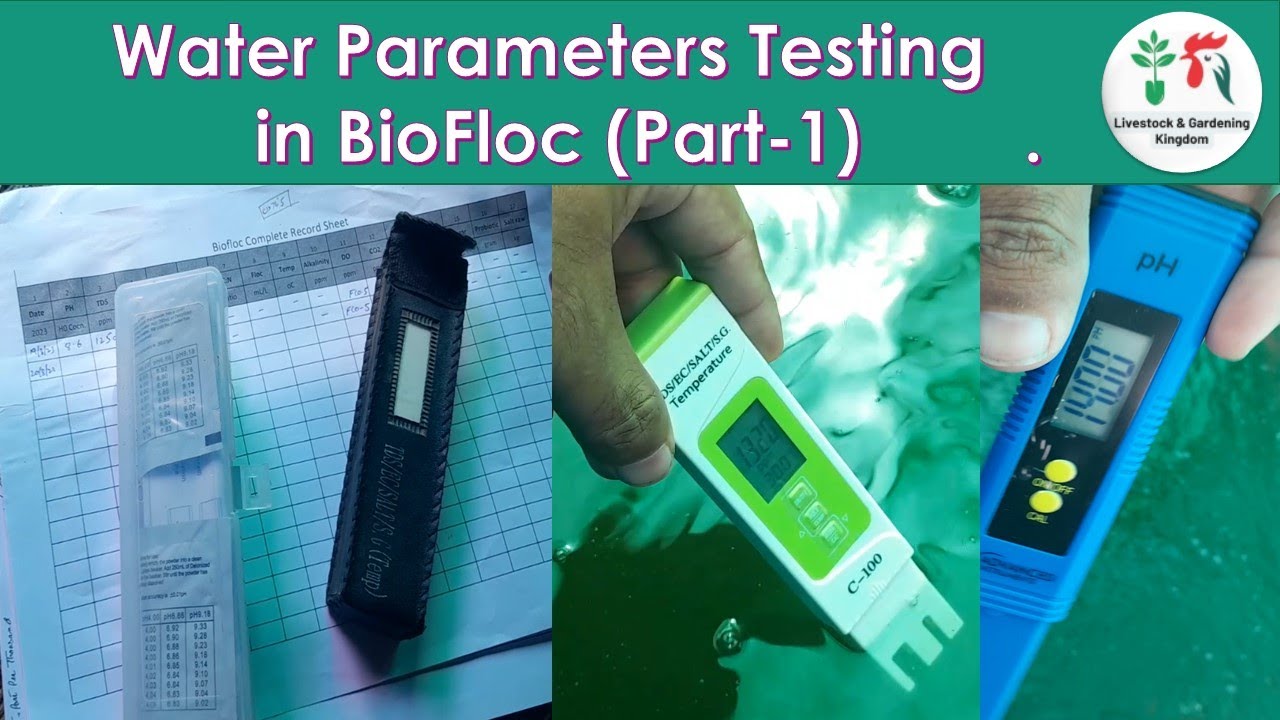 Water parameters testing in BioFloc - YouTube