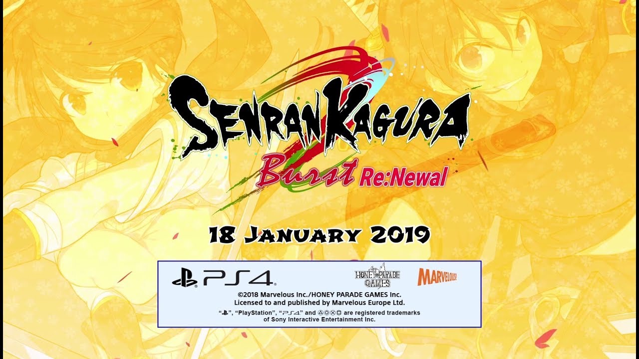 Senran Kagura Burst Re:Newal now available on PC & PS4